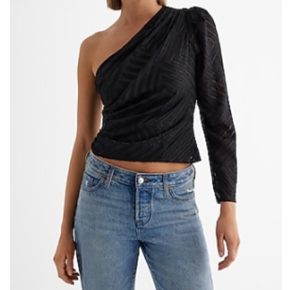 🖤🩶EXPRESS ONE SHOULDER TOP🩶🖤